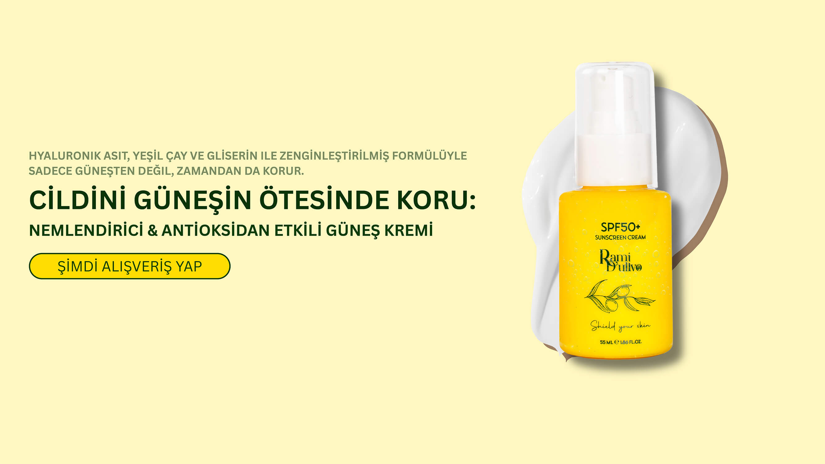 Yüksek Koruma ve Nemlendirici Etkili Güneş Koruyucu Krem SPF 50